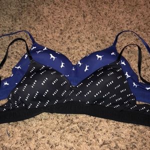 PINK Black Sports Bras